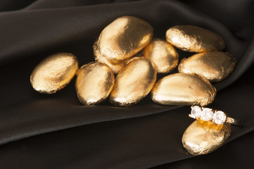 Roses and wedding rings