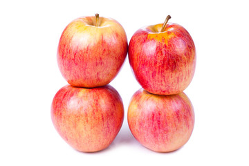 Apples isolated on a white background.
