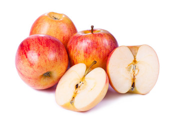 Apples isolated on a white background.