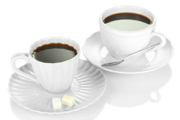 Coffee cup isolated on white