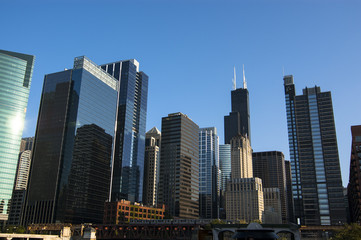 Fototapeta na wymiar Building view in Chicago, Illinois