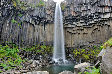 Iceland - Svartifoss waterfall