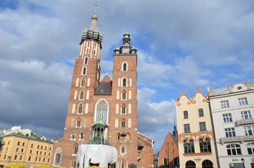 Obraz premium Basilique Sainte Marie de Cracovie