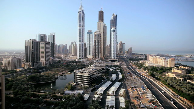 Modern Skyscrapers Media and Internet city, Dubai, UAE