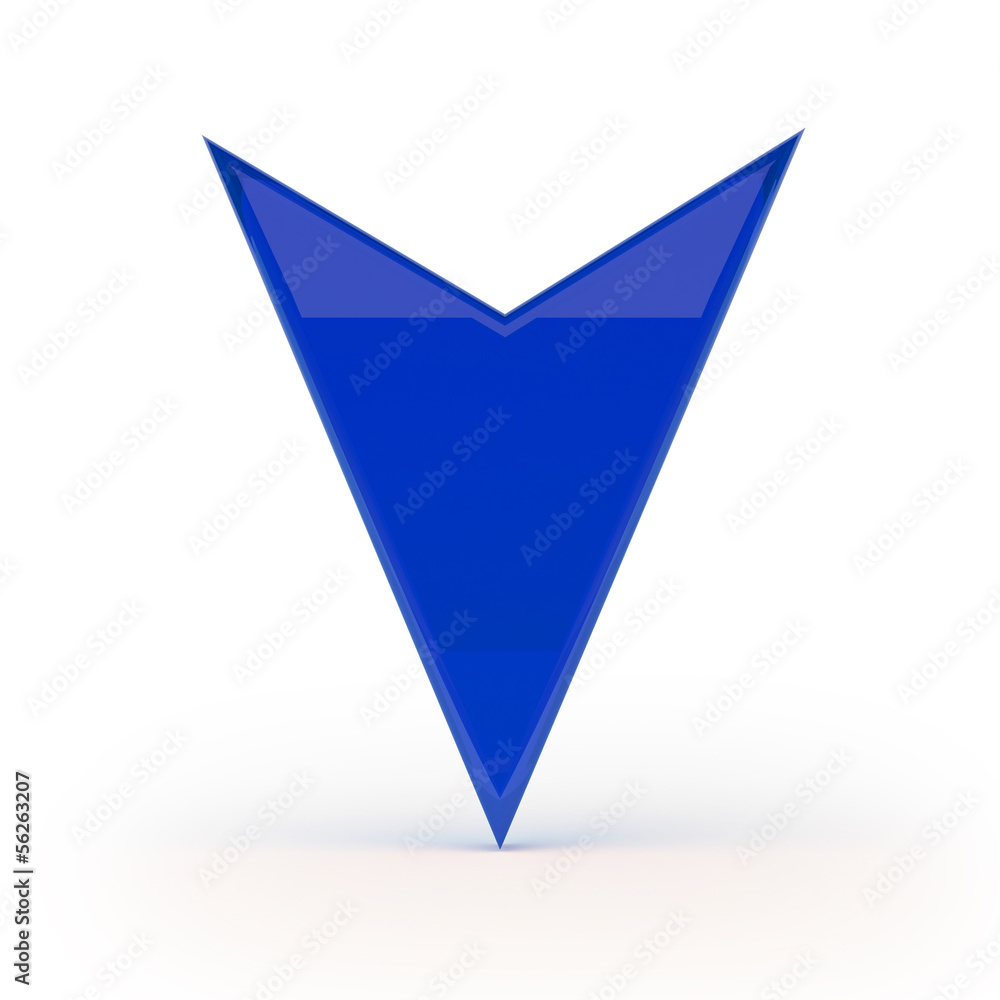 Poster 3d cursor render isolated with clipping path