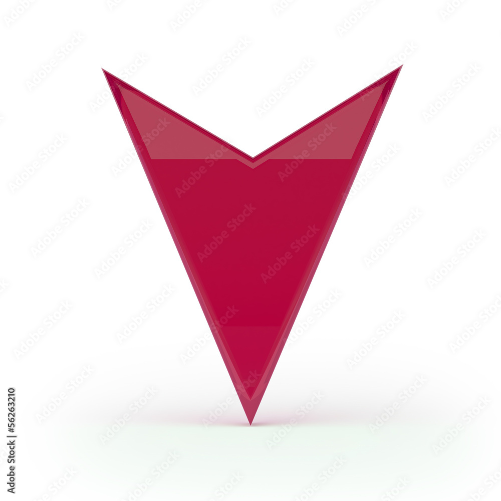 Poster 3d cursor render isolated with clipping path