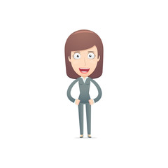 businesswoman in various poses for use in advertising,