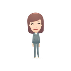 businesswoman in various poses for use in advertising,