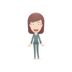 businesswoman in various poses for use in advertising,