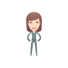 businesswoman in various poses for use in advertising,