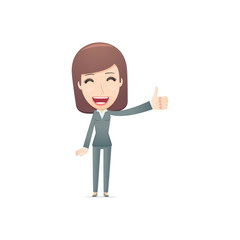 businesswoman in various poses for use in advertising,