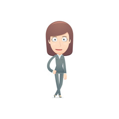 businesswoman in various poses for use in advertising,