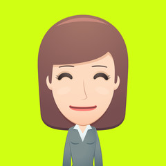 businesswoman in various poses for use in advertising,