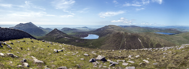 panorama Mourne mountains North Ireland