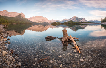 Kananaskis Upper Lake at Dawn