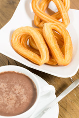 Churros with chocolate