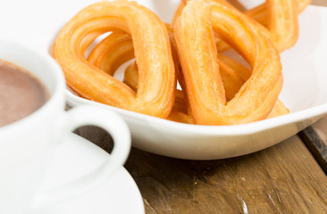 Churros with chocolate