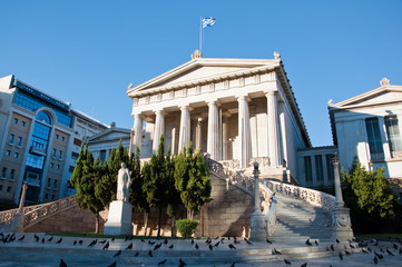 Fototapeta na wymiar The National Library of Greece.