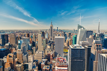 Manhattan aerial view