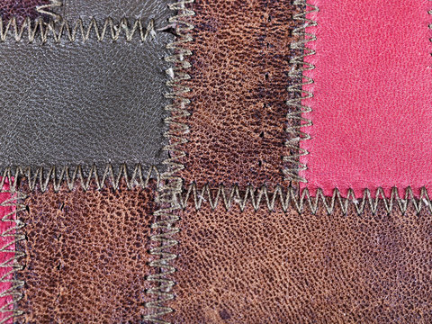 leather patchwork