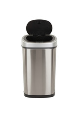 Open trash can