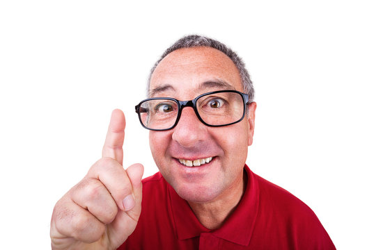 Funny men portrait