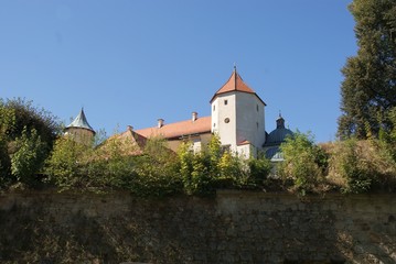 Fototapeta na wymiar fragment of lordly castle in Wisnicz Nowy