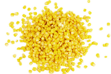 Handful canned corns.