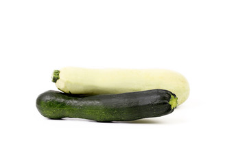 White and green vegetable marrow.