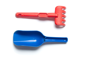 Sandbox toy forms in colors