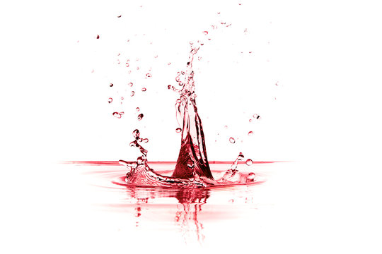 red wine splash