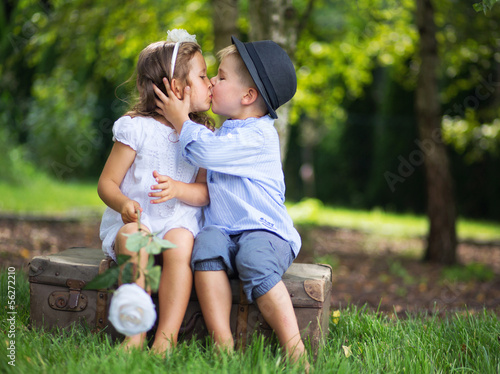 cute couple of children