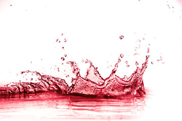 red wine splash