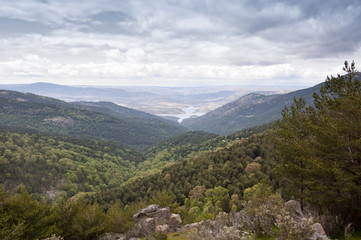 Fototapeta na wymiar Views of Iruelas Valley Natural Park, Avila, Spain