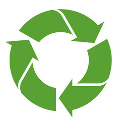 Recycling zeichen grün