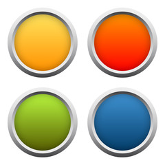Button Sammlung 4-farbig