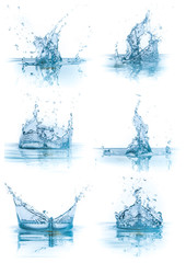 water splash collection