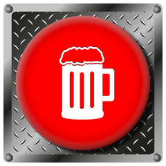Beer metallic icon