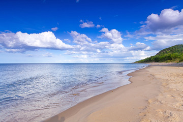 Beautiful beach of Baltic Sea in Sweden
