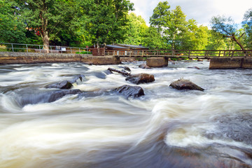 Obraz premium Salmon cascades in southern Sweden