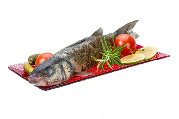 Roasted seabass