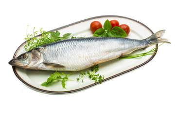 Marinated herring with herbs