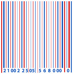 barcode - US 4th of July - Independence Day Vector Design
