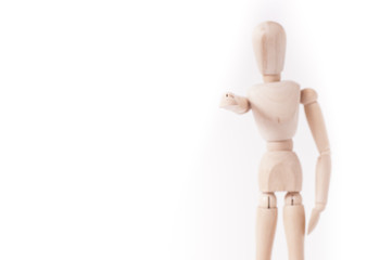 wooden manikin pointing you