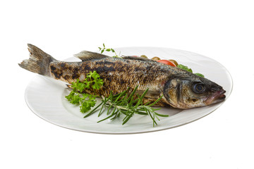 Roasted seabass