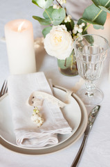 Beautiful festive table setting