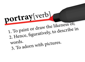 dictionary term of portray