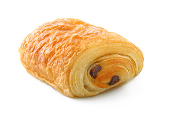Pain au chocolat isolé