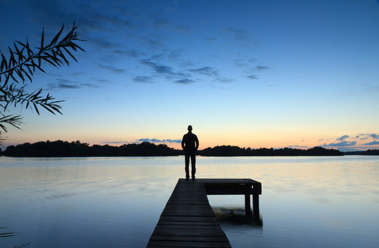 Tranquil sunset @ lake