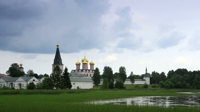 Movement of clouds over Valday Iversky Monastery, 17th century. 